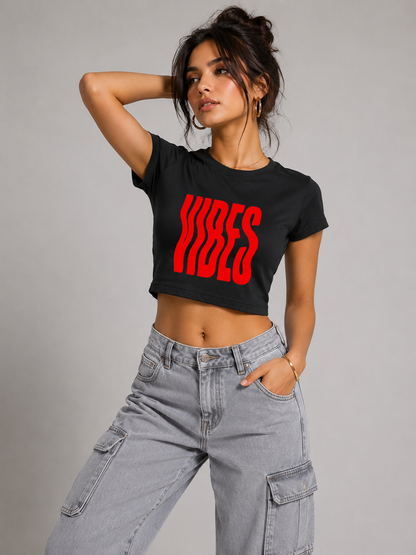 Aesthetic Vibes : Women Fitted T-Shirts