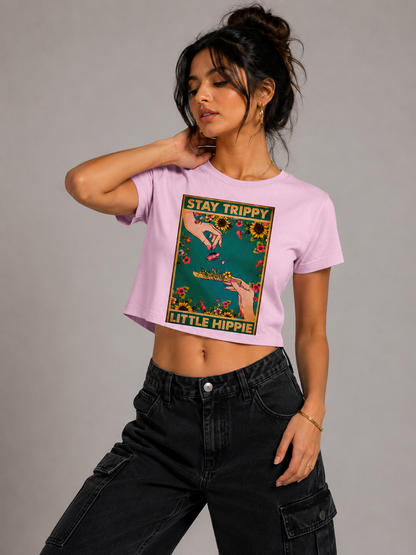 Stay Trippy : Women Fitted T-Shirts