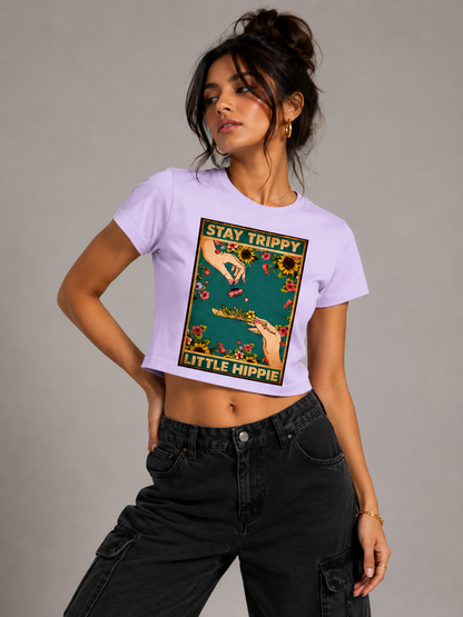 Stay Trippy : Women Fitted T-Shirts